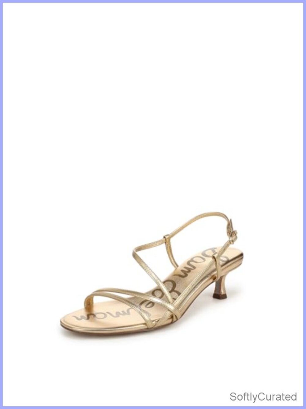 Sam Edelman Kitten Heel Sandals Leather Open Toe Dress Shoes